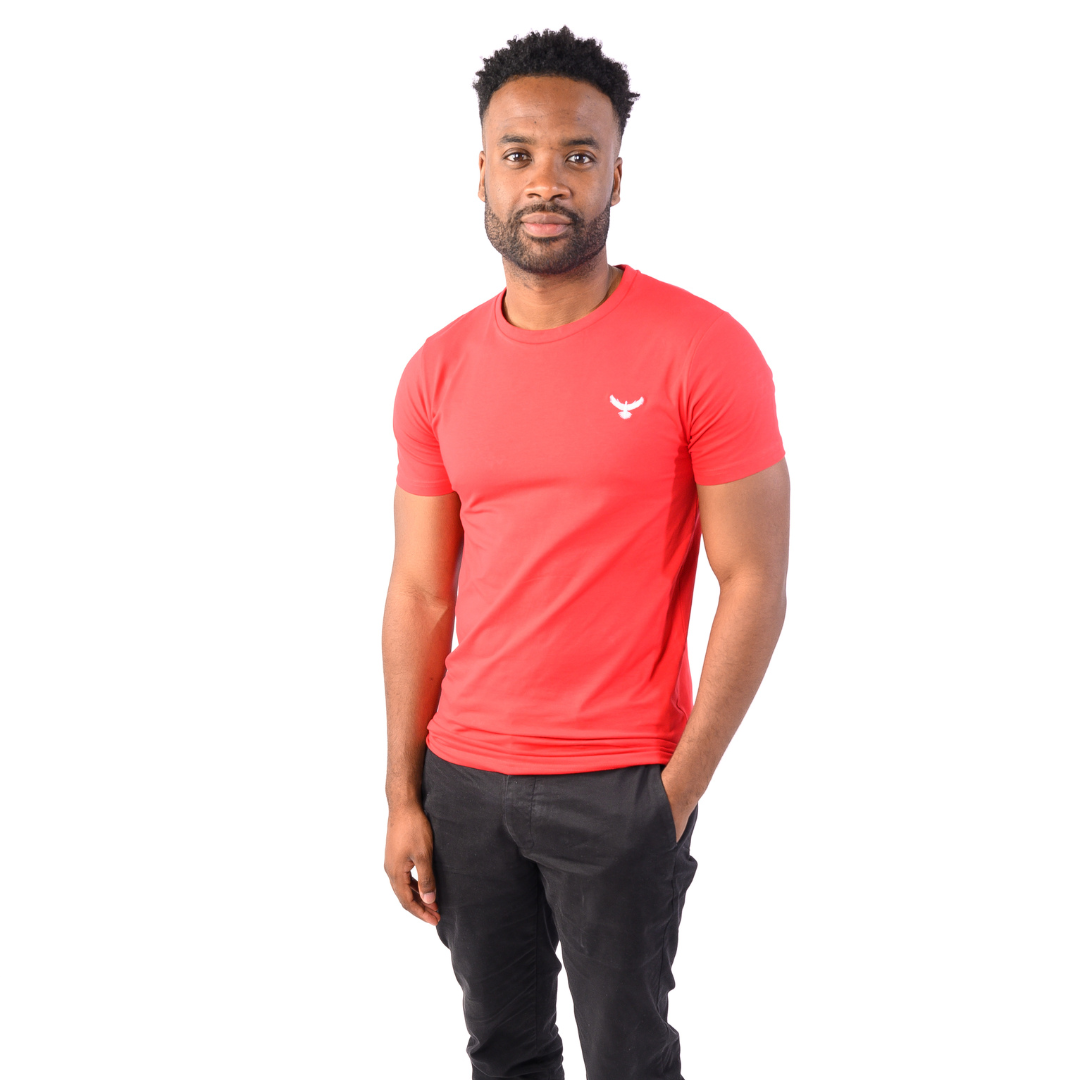 Red t shirt shop mens